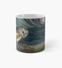 Sitting Pretty - Barn Owl Embroidery Textile Art Mug