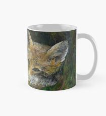 Sleepy Head - Fox Embroidery - Textile Art Mug