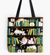 Library cats Tote Bag