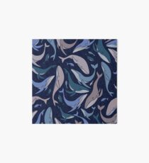 School of whales Art Board