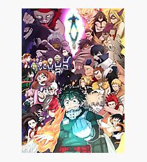 My hero academia Photographic Print