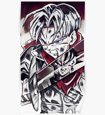 Black Goku vs. Trunk Poster