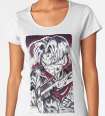 Black Goku vs. Trunk Women's Premium T-Shirt