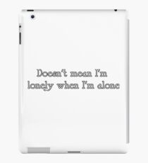 Lonely iPad Case/Skin