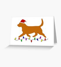 Tarjeta de felicitación Basset Fauve de Bretagne Tarjeta de Navidad