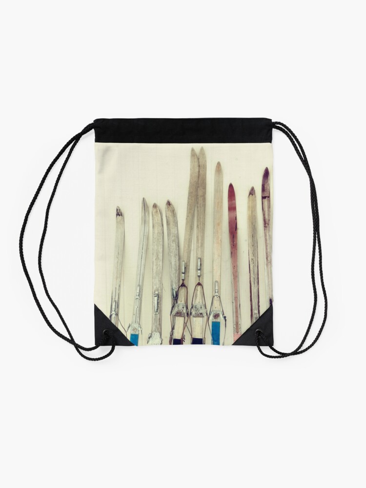 Alternate view of Retro Skis Drawstring Bag