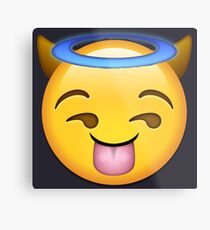 Baddie Emoji Metal Print