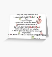 Clark Griswold Christmas Quote Greeting Card