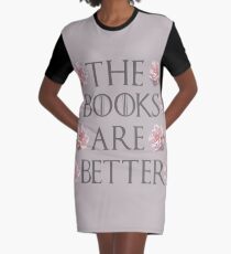 The Books Are Better Graphic T-Shirt Dress