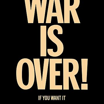 War is Over - John Lennon & Yoko Ono Pin by Boogosh