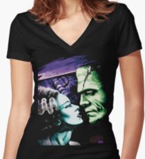 Camiseta entallada de cuello en V Bride & Frankie Monsters en el amor