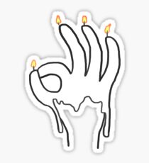 absolutely perfect on fire Sticker