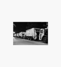 DSNY Garbage Trucks Parked Photo #3 Art Board