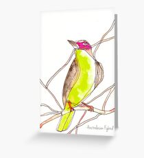 Australasian Figbird Grußkarte