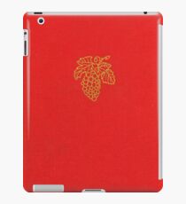 Vintage red bookcover with grapes iPad Case/Skin