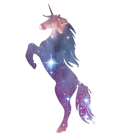 cosmic galaxy unicorn posters by ccheshiredesign redbubble