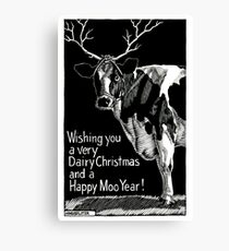 Happy Moo Year! Canvas Print