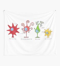 Meet your brain cells! - WIDE Wall Tapestry