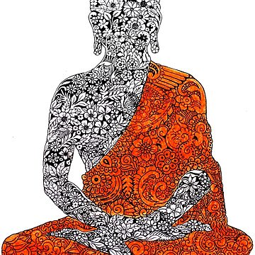 Buddha Gautama With Doodle Background Vector Illustration. Vintage  Decorative Zentangle Hand Drawing. Indian, Buddhism, Spiritual Budda  Motifs. Coloring Book Pages For Adults. Tattoo Doodle Line Art Royalty Free  SVG, Cliparts, Vectors, and