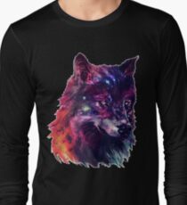 Galaxy Wolf Long Sleeve T-Shirt