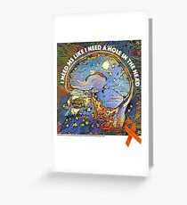 Support MS Research Funky Print Greeting Card