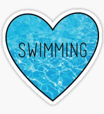 Schwimmendes Ozean-Herz Sticker