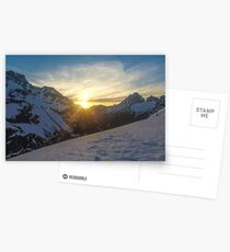 peaking sunset Postcards