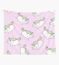 Tela decorativa Rainbow Unicorn Cat Cute