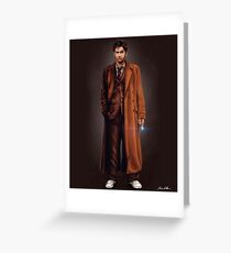 Tenth Doctor Full Body Portrait Greeting Card