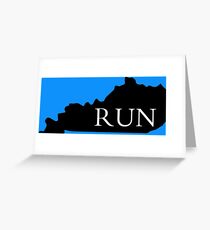 When you love to run and wanna represent your state! Greeting Card