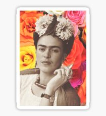 Frida Kahlo Roses Sticker
