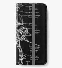 Voyager Programm - Weiße Tinte iPhone Flip-Case/Hülle/Klebefolie