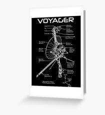 Voyager Program - White Ink Greeting Card