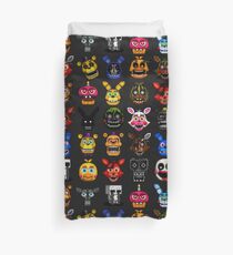 NEW - FNAF Multiple Animatronics - (Dec 2016) - Pixel art Duvet Cover
