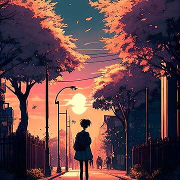 100+] Anime Sunset Wallpapers | Wallpapers.com
