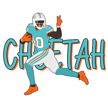 Tyreek Hill Miami Dolphins Cheetah Peace Long Short Sleeve T-Shirt