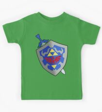 Schwert und Schild Kinder T-Shirt