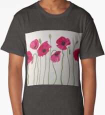 Poppies Long T-Shirt