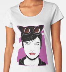 Cat Woman - Nagel Style Women's Premium T-Shirt