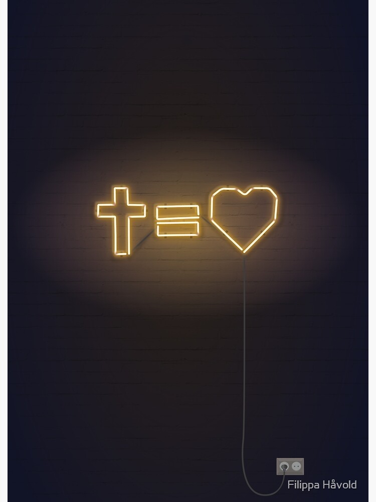 Cross Equals Love Posters Redbubble