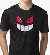 Gengar Monster Purple Pokeball Tri-blend T-Shirt