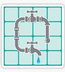 Plumbing pipes Sticker