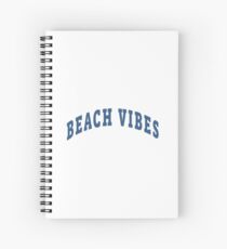 Beach Vibes Capital Spiral Notebook