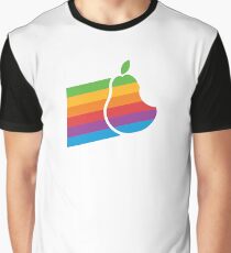 Pear Apple Parody Funny Retro Graphic T-Shirt