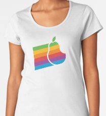 Pear Apple Parody Funny Retro Women's Premium T-Shirt