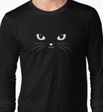 Camiseta de manga larga Lindo gato negro