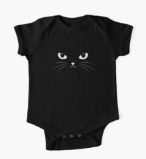 Cute Black Cat One Piece - Short Sleeve