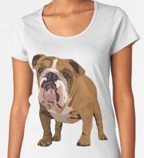 Camiseta premium de cuello ancho Buldog
