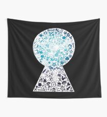 Kingdom Hearts - Keyhole (blue) Wall Tapestry