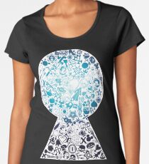 Kingdom Hearts - Keyhole (blue) Women's Premium T-Shirt